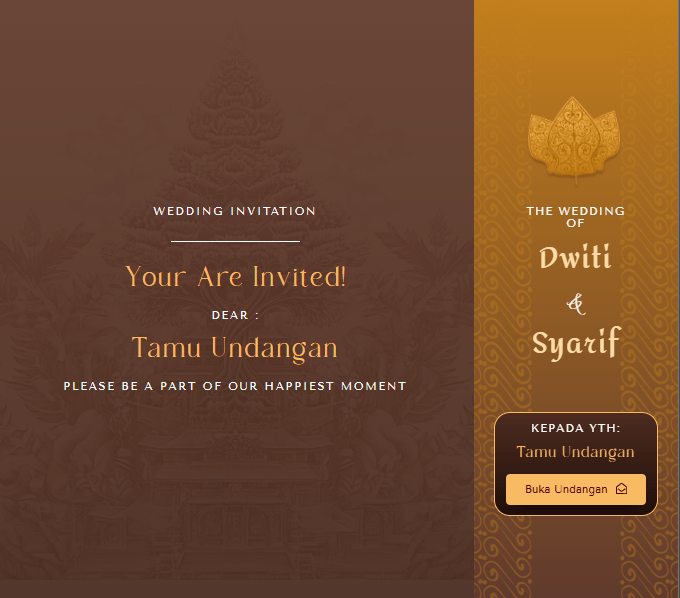Undangan Digital Tema Luxury Adat Jawa- 01